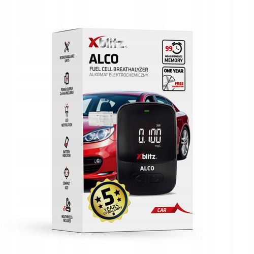 Xblitz ALCO alkomat elektrochemiczny + 5 USTNIKÓW na Arena.pl