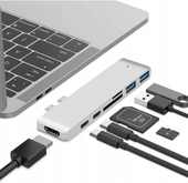 adapter hub przejściówka usb-c usb thunderbolt hdmi 4k do macbook pro air