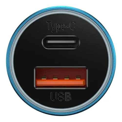 ładowarka samochodowa baseus golden contactor max, usb + usb-c, 60w na Arena.pl