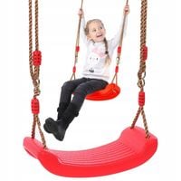 Huśtawka Dla Dzieci Ogrodowa Ławeczka Deska Mocna Z LINKAMI 100kg