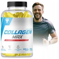 KOLAGEN W KAPSUŁKACH Trec Collagen Max 180 kaps KWAS HIALURONOWY WITAMINA C