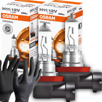 2X ŻARÓWKI OSRAM H11 ORIGINAL 12V 55W HALOGENOWE HOMOLOGACJA ECE RĘKAWICZKI