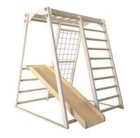 Domowy plac zabaw Felicity biały-drewno Irelio
