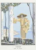 Plakat 50x70cm Amalfi, Barbier Vintage do Salonu