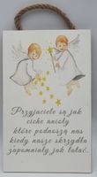 tabliczka / obraz do zawieszenia 20 x 30 cm  Anioły