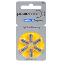 Baterie do aparatów słuchowych power one WIRELESS approved VARTA p10 6 szt.