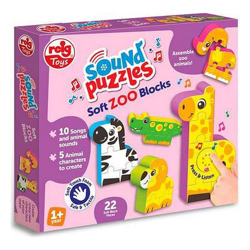 Puzzle dla dzieci Reig Zoo Blocks 22 Części na Arena.pl