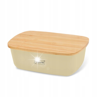 Chlebak z deską do krojenia kremowy MAESTRO MR-1776-IVORY