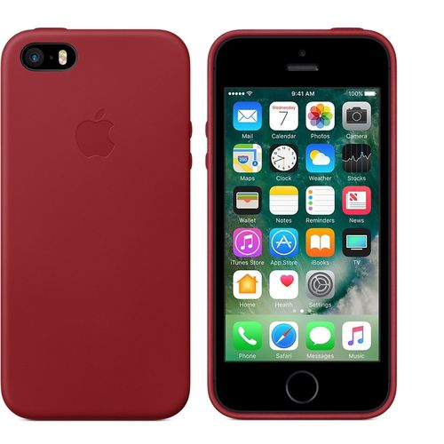 Apple iPhone SE Leather Case - (PRODUCT)RED na Arena.pl