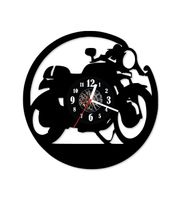 Zegar ścienny z płyty winylowej 285.13 Motorbike