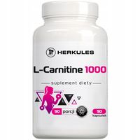 HERKULES L-Carnitine 1000 90caps KARNITYNA LIPOZA METABOLIZM WYDOLNOŚĆ