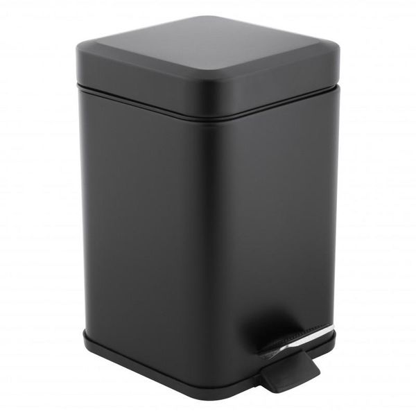 Zestaw łazienkowy czarny 2-elementy - kosz na śmieci i szczotka do WC zdjęcie 9