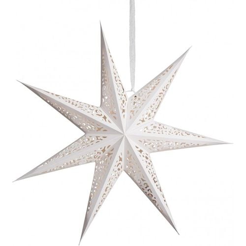 duża gwiazda papierowa świąteczna ażurowa biała 60 cm witraż 3d wg12 na Arena.pl