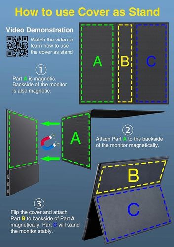 Monitor Cocopar Y156FH7S 15,6 " 1920 1080 USB C mini hdmi FHD HDR Xbox PS4 na Arena.pl