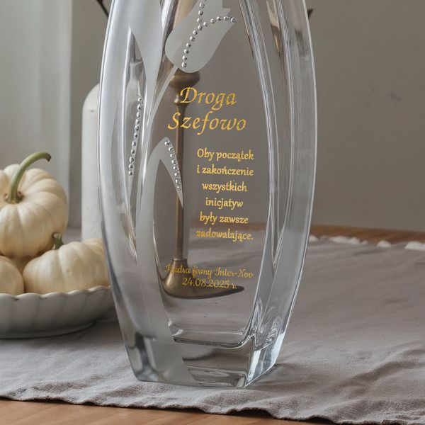 WAZON 32 cm PREZENT z GRAWEREM dla SZEFOWEJ zdjęcie 2