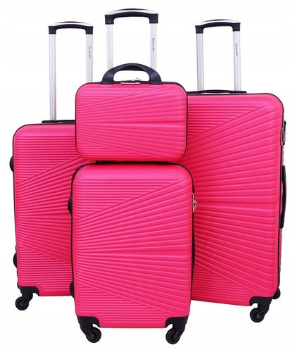 ZESTAW WALIZEK 4w1 WALIZKA PODRÓŻNA NA KÓŁKACH GRAVITT 1203 na Arena.pl