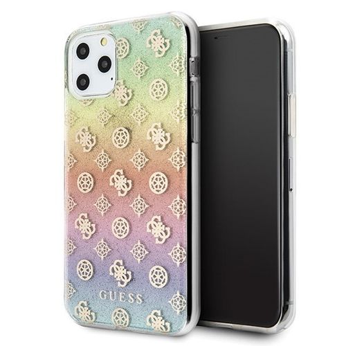 Guess GUHCN58PEOML iPhone 11 Pro multicolor hard case Iridescent 4G Peony na Arena.pl