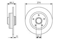 TARCZA HAM TYL 274X11 P BOSCH