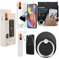 2X SPIGEN SZKŁO CASE ETUI DO iPHONE 14 PLUS + RING PIERŚCIEŃ DO TELEFONU