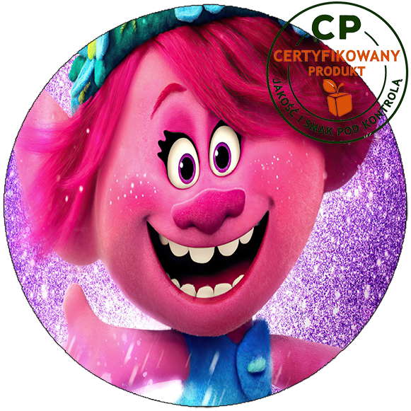 Opłatek na tort Trolls Trolle zdjęcie 1