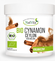 Cynamon Cejloński BIO mielony 200g NatVita
