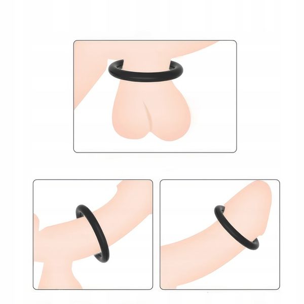 PIERŚCIENIE EREKCYJNE NA PENISA ZESTAW RING 6 SZT PRZEDŁUŻONY STOSUNEK zdjęcie 6