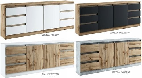 028055 KOMODA / ZESTAW 2d6s/200cm - CZARNY / WOTAN / WOTAN # KOLORY na Arena.pl