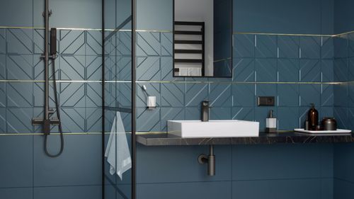 D54 syfon umywalkowy, stal nierdzewna, czarny mat na Arena.pl