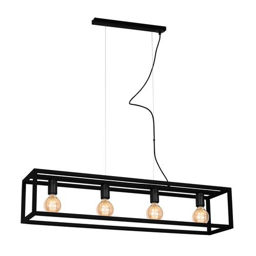 Lampa wisząca CAGE BLACK 4xE27 na Arena.pl