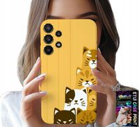 ETUI DO SAMSUNG GALAXY A32 5G - LOVE CAT, WZORY Z KOTAMI, CASE + SZKŁO