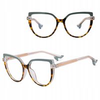 SOLIDNE Damskie Okulary Zerówki do KOMPUTERA Blue Light OPRAWKI NA OBCASIE