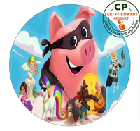 Opłatek na tort Coin Master