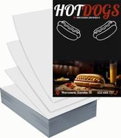 Ulotki A6 reklamowe firmowe 100szt projekt w cenie HOT DOGS FAST FOOD