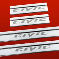 Listwa progowa HONDA CIVIC MK8 Stal nierdzewna 304 połysk 4szt