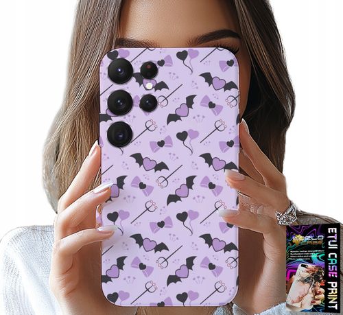 ETUI DO SAMSUNG GALAXY S24 ULTRA - MODNE WZORY WIDŁY SERCA KOKARDKI KOKARDA na Arena.pl