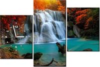 60CM 90 ZEGAR 3 ELEM WODOSPAD HUAY MAE KAMIN ŚCIENNY