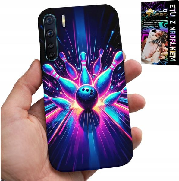 ETUI DO OPPO A91 - KRĘGLE BOWLING STRIKE POKROWIEC, PLECKI zdjęcie 1