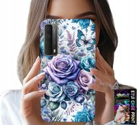 ETUI DO HUAWEI P SMART 2021 - KWIECISTE WZORY RÓŻEKWIATKI CASE + SZKŁO