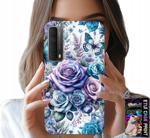 ETUI DO HUAWEI P SMART 2021 - KWIECISTE WZORY RÓŻEKWIATKI CASE + SZKŁO na Arena.pl