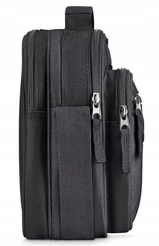 Saszetka męska na ramię mała torba sportowa do pracy czarna lekka ZAGATTO na Arena.pl