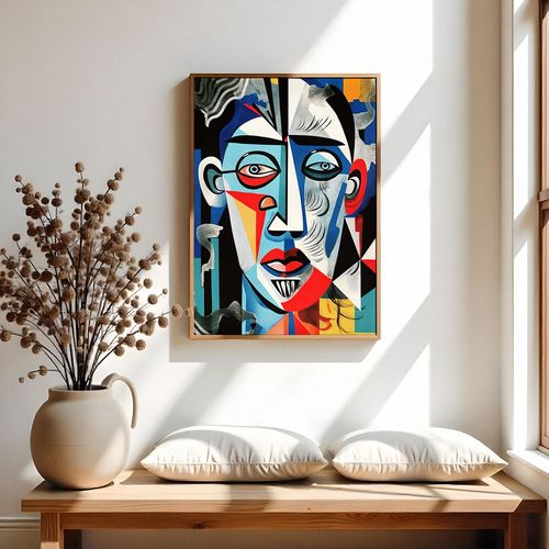 Plakat portret kubizm twarz picasso 29,7x42 cm A3 na Arena.pl