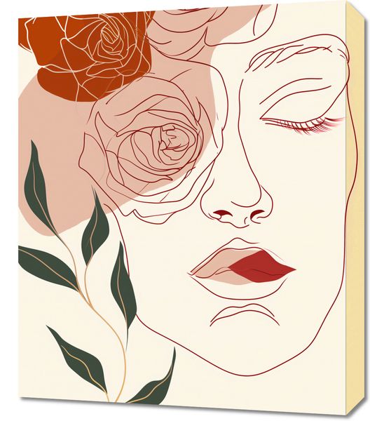 Obraz 50x60cm Beż i Twarz zdjęcie 1