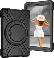 Etui do Samsung Galaxy Tab A 8.0" Pancerne z Obrotową Podstawką Czarne