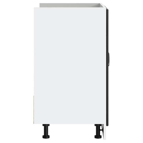 Szafka pod zlewozmywak „Lucca” z czarnego drewna klejonego na Arena.pl