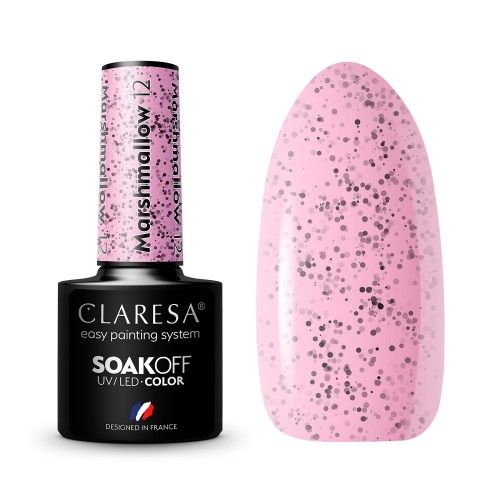 CLARESA Lakier hybrydowy MARSHMALLOW 12 - 5g zdjęcie 1