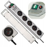 LISTWA ZASILAJĄCA PRZEDŁUŻACZ BIUROWY 5 GNIAZD 2,5M