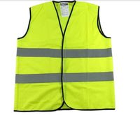 Niezbędna na wyposażeniu samochidu - Kamizelka odblaskowa żółta High Qualit
