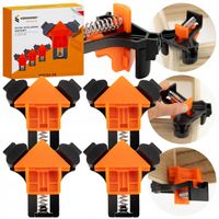 ŚCISK KĄTOWY DO NAROŻNIKÓW DREWNA STOLARSKI ŚCISKI UCHWYT MEBLI 4 szt