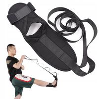 PAS DO ROZCIĄGANIA MIĘŚNI NÓG TRENING SZPAGATU UD JOGI CZARNY PRZYRZĄD