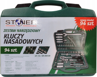 ZESTAW NARZĘDZIOWY KLUCZY NASADOWYCH NASADEK TORX 94 KLUCZE PŁASKO OCZKOWE